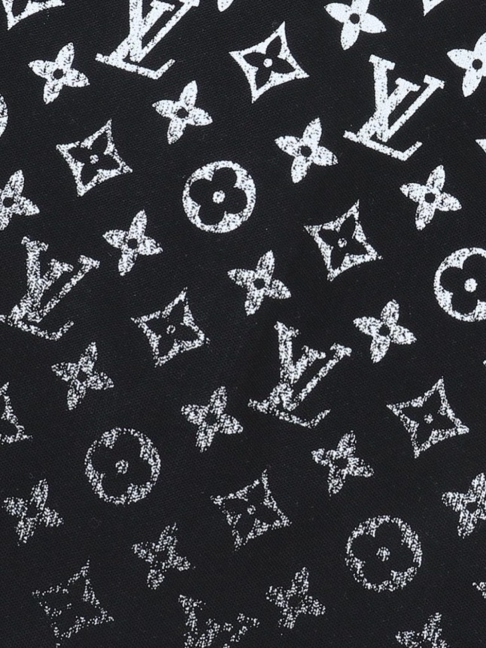 Louis Vuitton Black and White Monogram Fade Polo - Picture 4 of 5